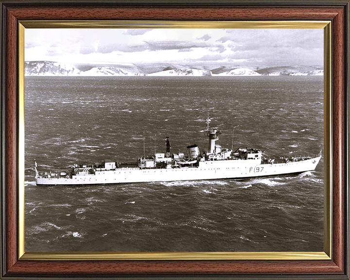 HMS Grenville (F197) Royal Navy U Class Destroyer At Sea 1969 Photo Print Wall Art Decor Posters, Prints, & Visual Artwork Hampshire Prints 10 x 8 Classic Frame No