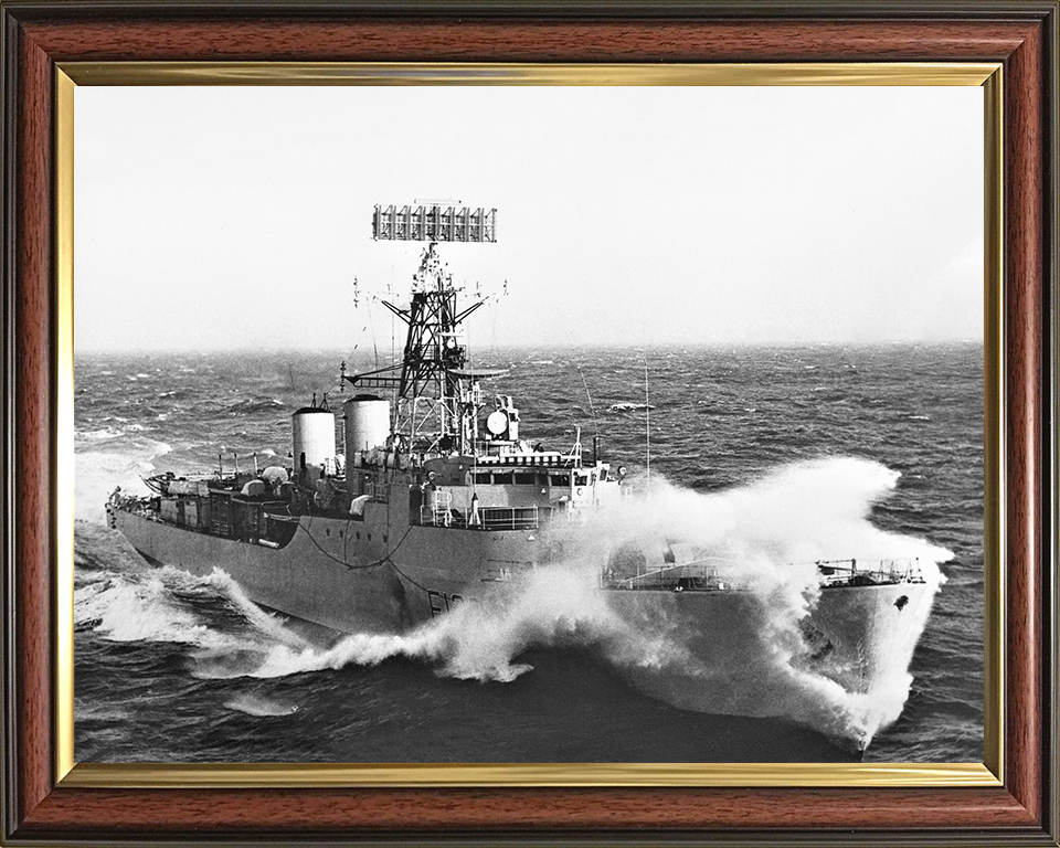 HMS Tartar (F133) Photo Print - In Heavy Seas - Royal Navy Tribal Class Frigate Posters, Prints, & Visual Artwork Hampshire Prints 10 x 8 Classic Frame No