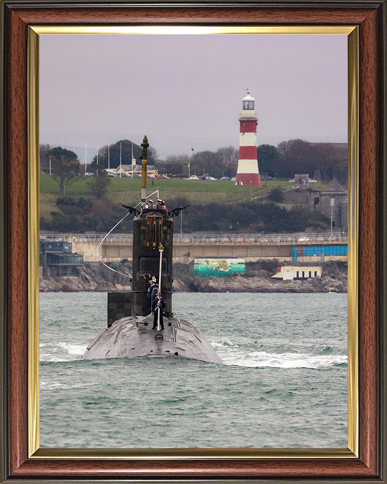 HMS Triumph (S93) Photo Print - Devonport 2024 - Royal Navy Trafalgar Class Submarine