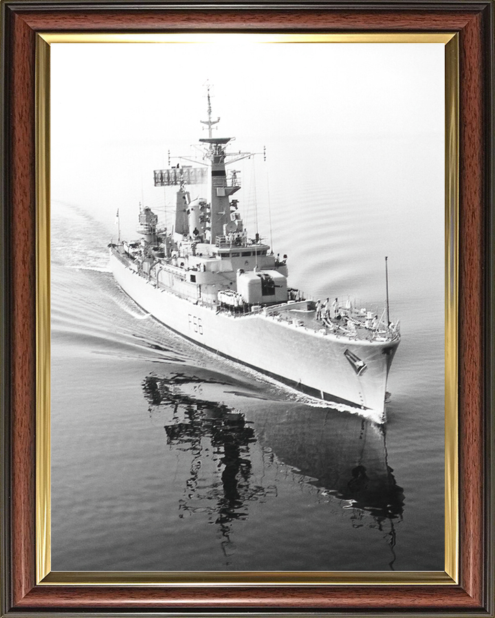 HMS Argonaut (F56) Royal Navy Leander Class Frigate On Calm Sea Photo Print Wall Art Decor Posters, Prints, & Visual Artwork Hampshire Prints 10 x 8 Classic Frame No