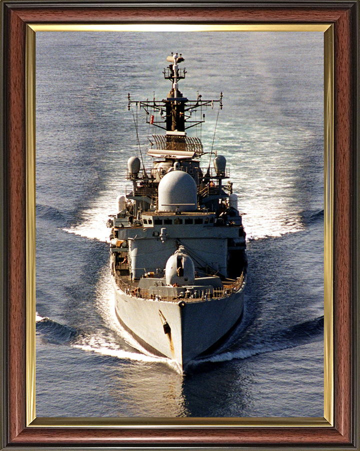 HMS York (D98) - Arabian Sea 2002 - Royal Navy Type 42 Destroyer Photo Print Wall Art Naval Decor UK Posters, Prints, & Visual Artwork Hampshire Prints 10 x 8 Classic Frame No