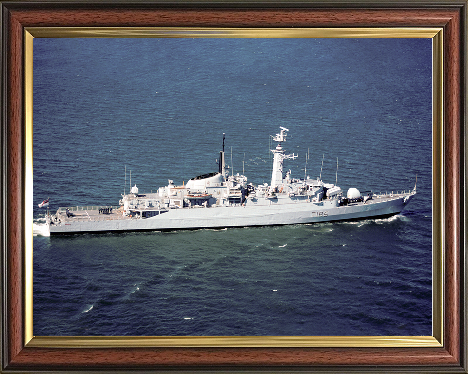 HMS Avenger (F185) Royal Navy Type 21 Frigate Underway Starboard Side View Photo Print Wall Art Decor Posters, Prints, & Visual Artwork Hampshire Prints 10 x 8 Classic Frame No