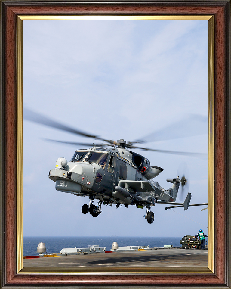 Wildcat helicopter from 815 NAS 2025 Photo Print - Royal Navy Aircraft Hampshire Prints 10 x 8 Classic Frame No