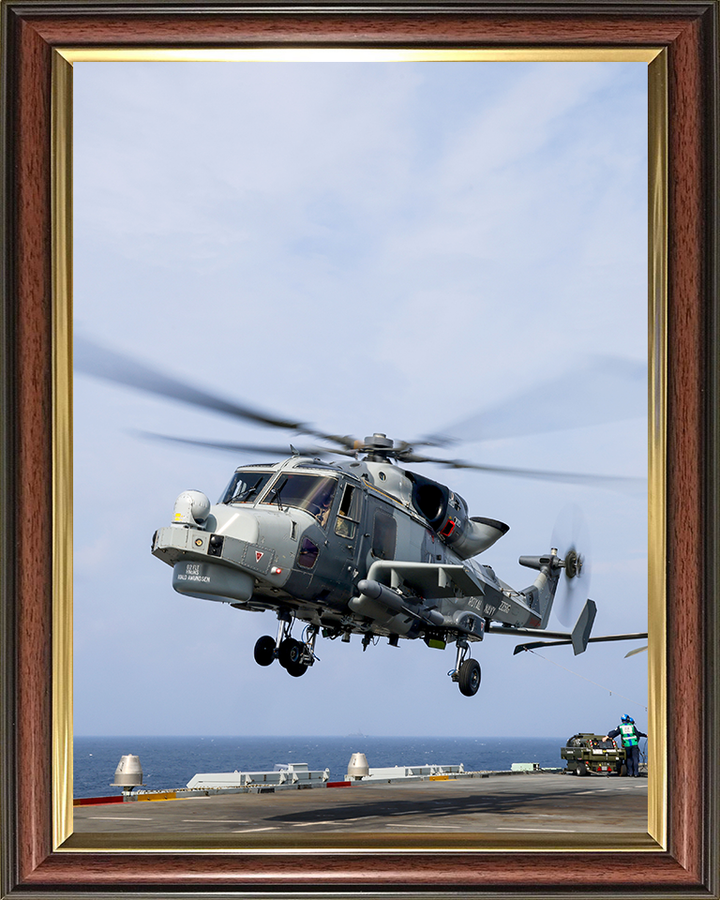 Wildcat helicopter from 815 NAS 2025 Photo Print - Royal Navy Aircraft Hampshire Prints 10 x 8 Classic Frame No