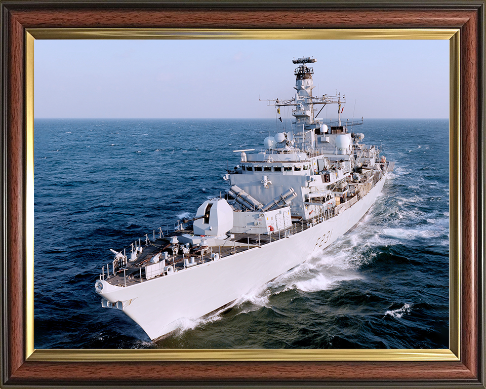 HMS Argyll (F231) Royal Navy Type 23 Frigate Middle East 2009 Photo Print Wall Art Decor Posters, Prints, & Visual Artwork Hampshire Prints 10 x 8 Classic Frame No