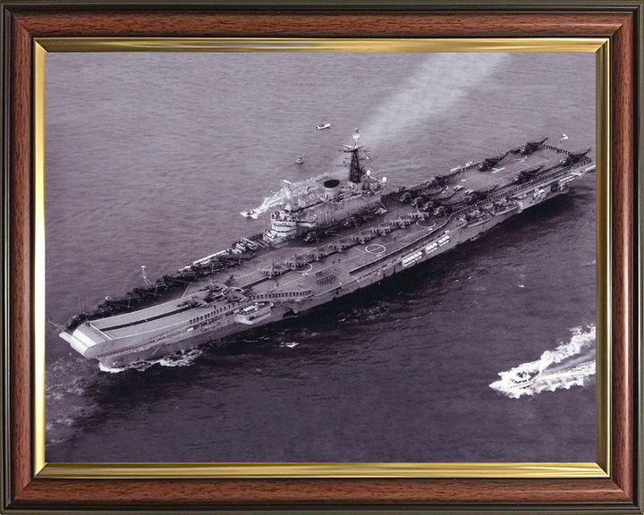 HMS Hermes R12 Royal Navy Centaur class Aircraft carrier Photo Print or Framed Print - Hampshire Prints