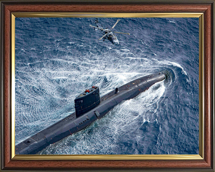 HMS Trenchant S91 Royal Navy Trafalgar class Submarine Photo Print or Framed Print - Hampshire Prints