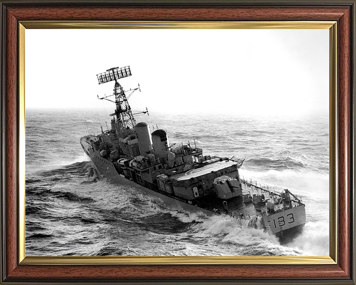 HMS Tartar (F133) Photo Print - At Sea 1970 - Royal Navy Tribal Class Frigate