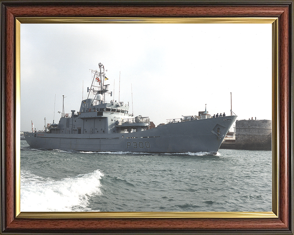 HMS Lindisfarne (P300) Photo Print - Round Tower - Royal Navy Island Class Patrol Vessel