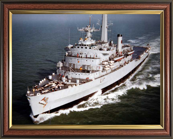 HMS Intrepid (L11) Photo Print - Port Bow View - Royal Navy Fearless Class Amphibious Ship Hampshire Prints 10 x 8 Classic Frame No
