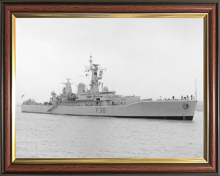 HMS Arethusa (F38) Royal Navy Leander Class Frigate Starboard View Photo Print Wall Art Naval Decor Posters, Prints, & Visual Artwork Hampshire Prints 10 x 8 Classic Frame No