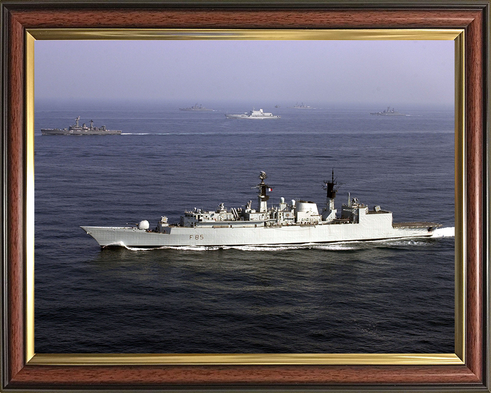 HMS Cumberland (F85) Photo Print - At sea 2000 - Royal Navy Type 22 Frigate
