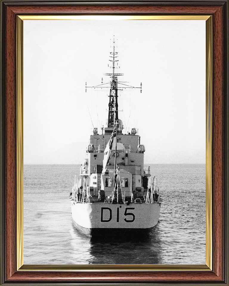 HMS Cavendish (R15) (D15) Royal Navy C Class Destroyer Stern View Photo Print Wall Art Decor Posters, Prints, & Visual Artwork Hampshire Prints 10 x 8 Classic Frame No