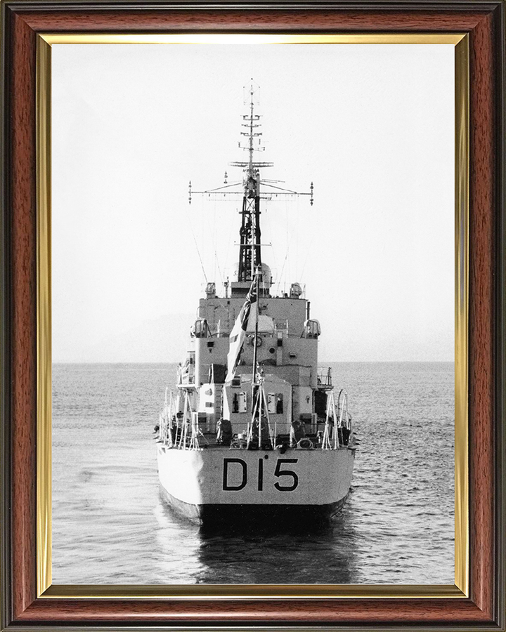 HMS Cavendish (R15) (D15) Royal Navy C Class Destroyer Stern View Photo Print Wall Art Decor Posters, Prints, & Visual Artwork Hampshire Prints 10 x 8 Classic Frame No