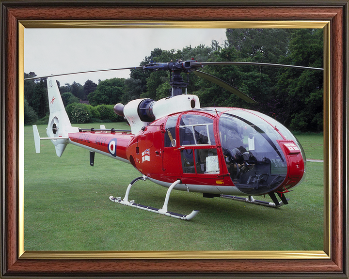 Gazelle Helicopter on the Ground Photo Print - Royal Navy Aircraft Posters, Prints, & Visual Artwork Hampshire Prints 10 x 8 Classic Frame No