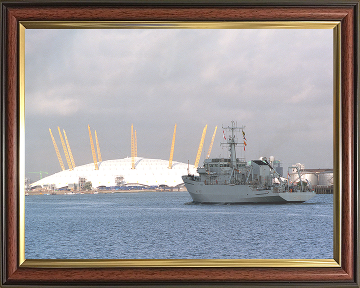HMS Roebuck (H130) Photo Print - Millenium Dome - Royal Navy Coastal Survey Vessel