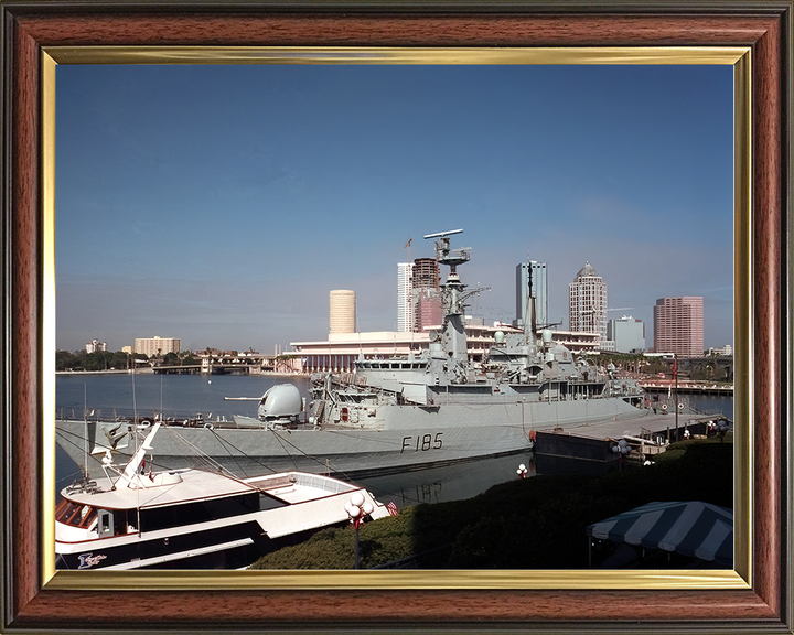 HMS Avenger (F185) Royal Navy Type 21 Frigate Alongside Photo Print Wall Art Decor Posters, Prints, & Visual Artwork Hampshire Prints 10 x 8 Classic Frame No