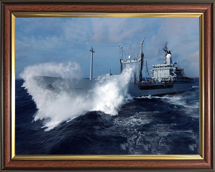 RFA Grey Rover (A269) Photo Print - At Sea 2006 - Royal Fleet Auxiliary Rover Class Tanker Posters, Prints, & Visual Artwork Hampshire Prints 10 x 8 Classic Frame No