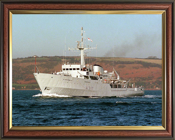 HMS Bulldog (A317) Photo Print - Plymouth Sound - Royal Navy Bulldog Class Survey Vessel