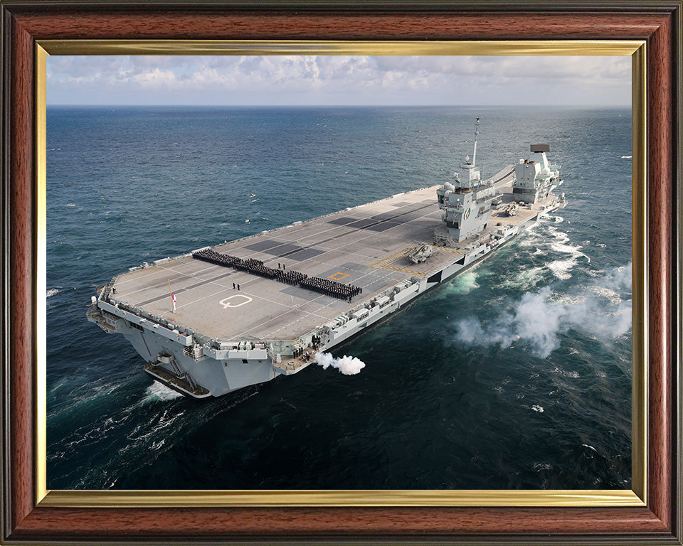 HMS Queen Elizabeth R08 Royal Navy Queen Elizabeth Class Aircraft Carrier Photo Print or Framed Print - Hampshire Prints