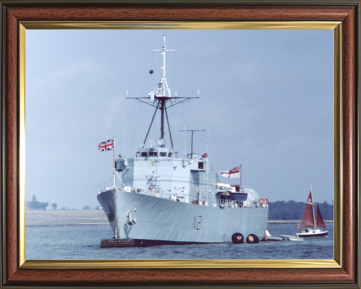 HMS Abdiel (N21) Royal Navy Abdiel Class Minelayer Photo Print Port Bow View Warship Wall Art Posters, Prints, & Visual Artwork Hampshire Prints 10 x 8 Classic Frame No