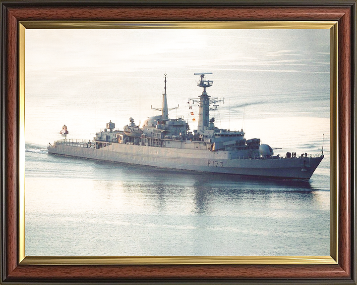 HMS Arrow (F173) Royal Navy Type 21 Frigate High Starboard View Photo Print Wall Art Decor Posters, Prints, & Visual Artwork Hampshire Prints 10 x 8 Classic Frame No