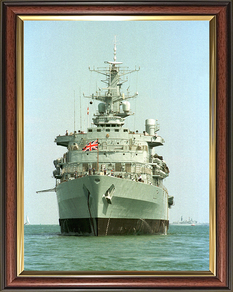 HMS Fearless (L10) Photo Print - At Anchor 2001 - Royal Navy Fearless Class Landing Platform Dock