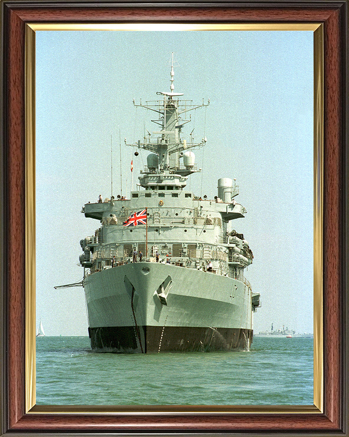 HMS Fearless (L10) Photo Print - At Anchor 2001 - Royal Navy Fearless Class Landing Platform Dock