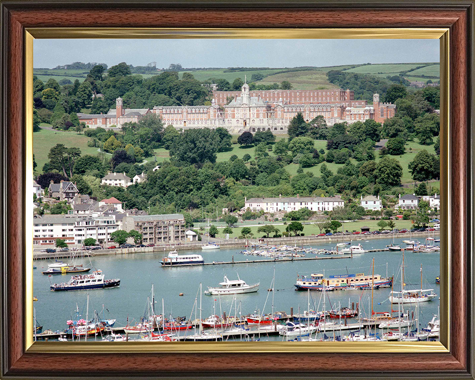 Britannia Royal Naval College Dartmouth and River Dart Photo Print - Royal Navy Training Establishment
