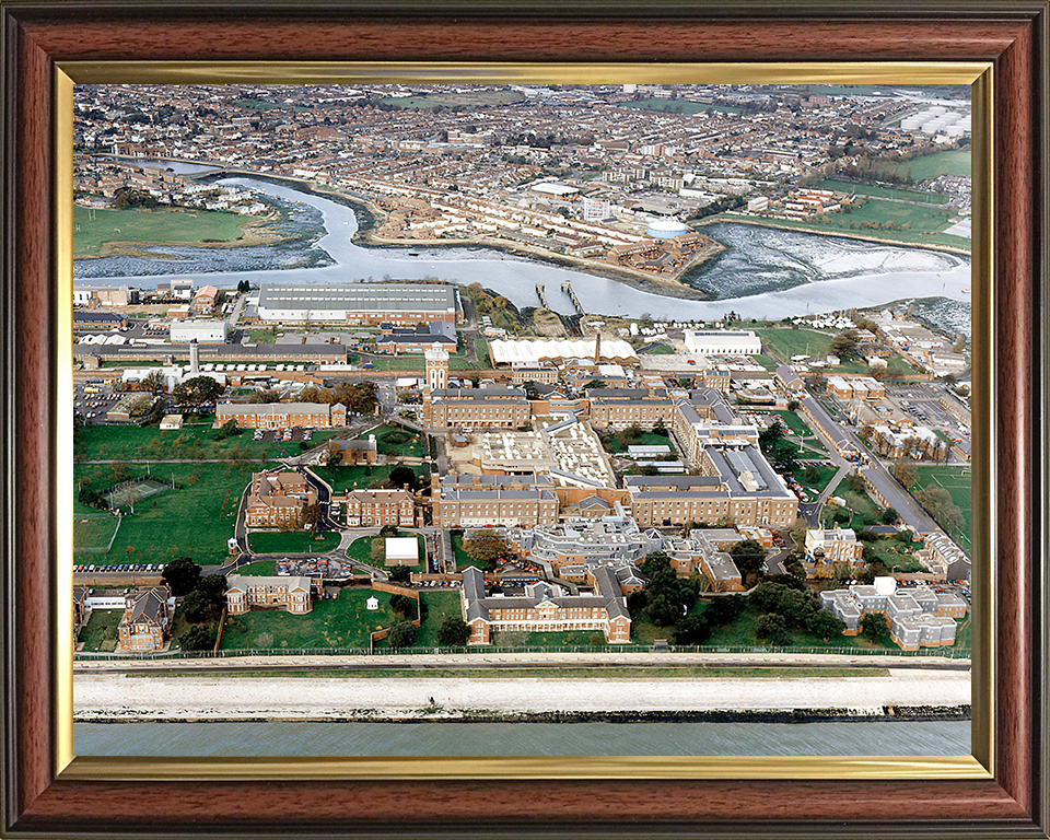 Royal Hospital Haslar Photo Print - Gosport - Royal Navy Shore Establishment Hampshire Prints 10 x 8 Classic Frame No