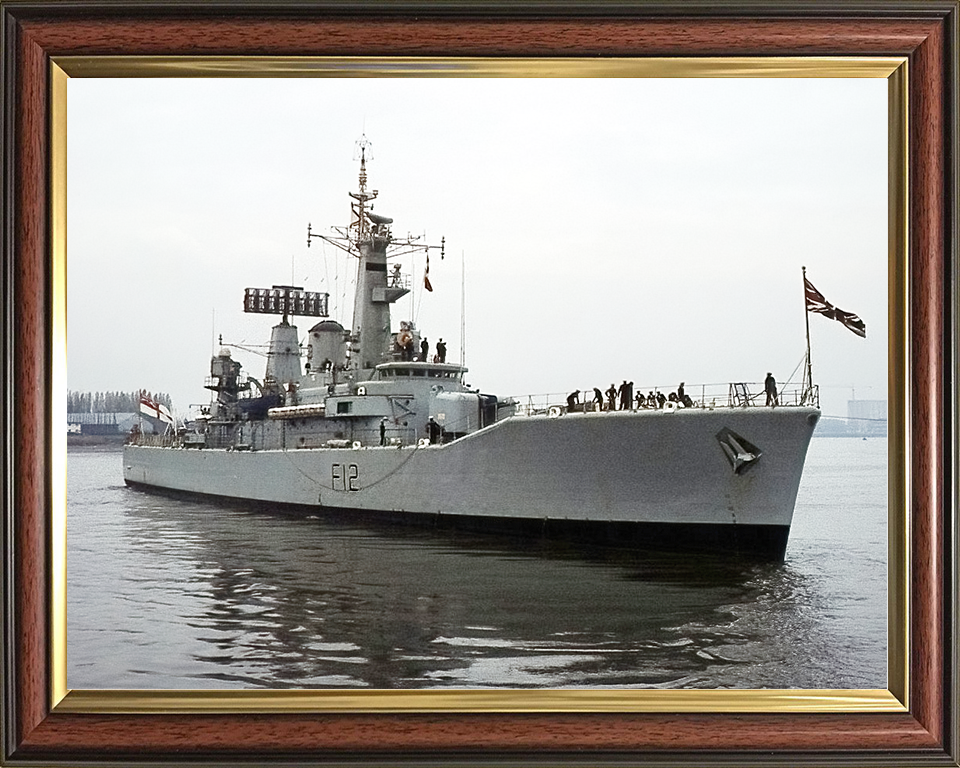 HMS Achilles (F12) Royal Navy Leander Class Frigate Photo Print Warship Wall Art Poster Posters, Prints, & Visual Artwork Hampshire Prints 10 x 8 Classic Frame No