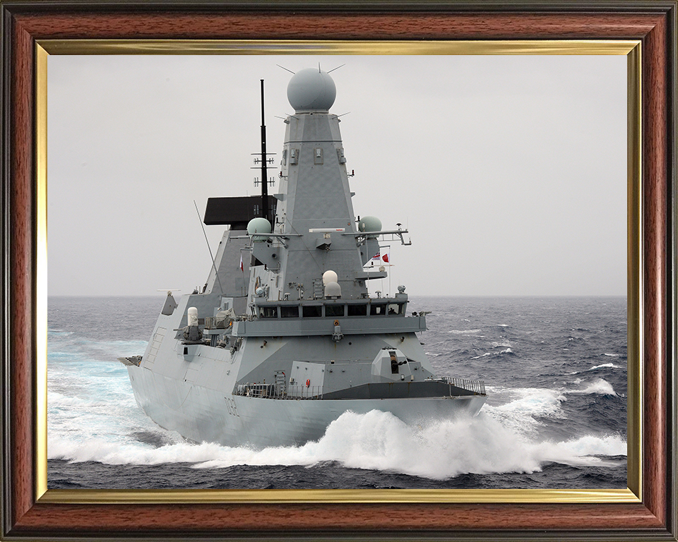 HMS Daring (D32) Photo Print - Caribbean Sea 2013 - Royal Navy Type 45 Destroyer Posters, Prints, & Visual Artwork Hampshire Prints 10 x 8 Classic Frame No