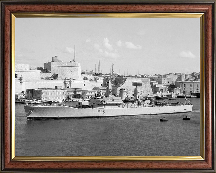 HMS Euryalus (F15) Photo Print - Malta 1964 - Royal Navy Leander Class Frigate