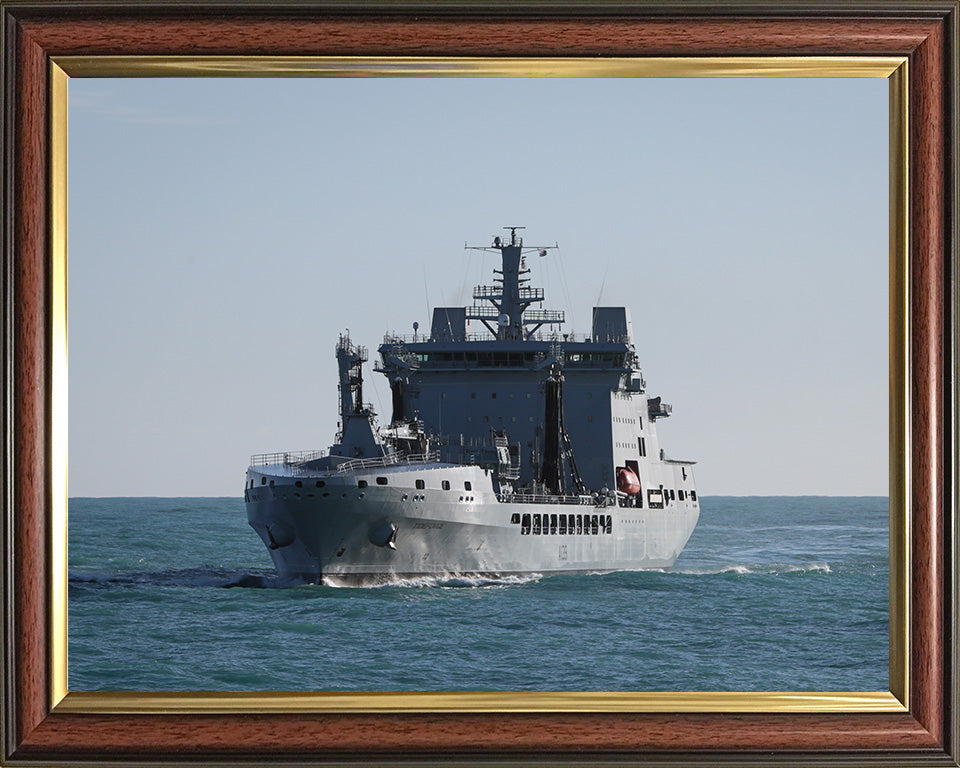 RFA Tideforce (A139) Photo Print - Port Bow View - Royal Fleet Auxiliary Tide Class Tanker Hampshire Prints 10 x 8 Classic Frame No