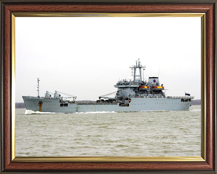 RFA Sir Bedivere (L3004) Photo Print - Port Beam View - Royal Fleet Auxiliary Round Table Class Ship Hampshire Prints 10 x 8 Classic Frame No