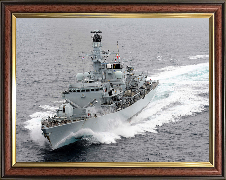HMS Montrose (F236) Photo Print - At Sea 2012 - Royal Navy Type 23 Frigate Hampshire Prints 10 x 8 Classic Frame No