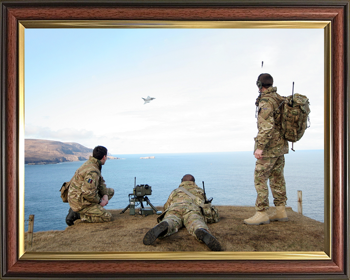 RAF Regiment Forward Air Controllers Photo Print - Royal Air Force Hampshire Prints 10 x 8 Classic Frame No