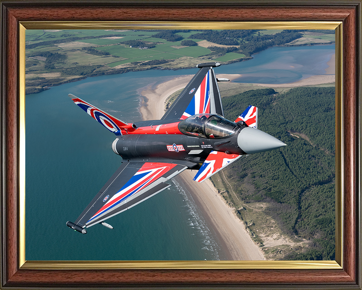 RAF Typhoon Union Jack livery Photo Print - Royal Air Force Aircraft Hampshire Prints