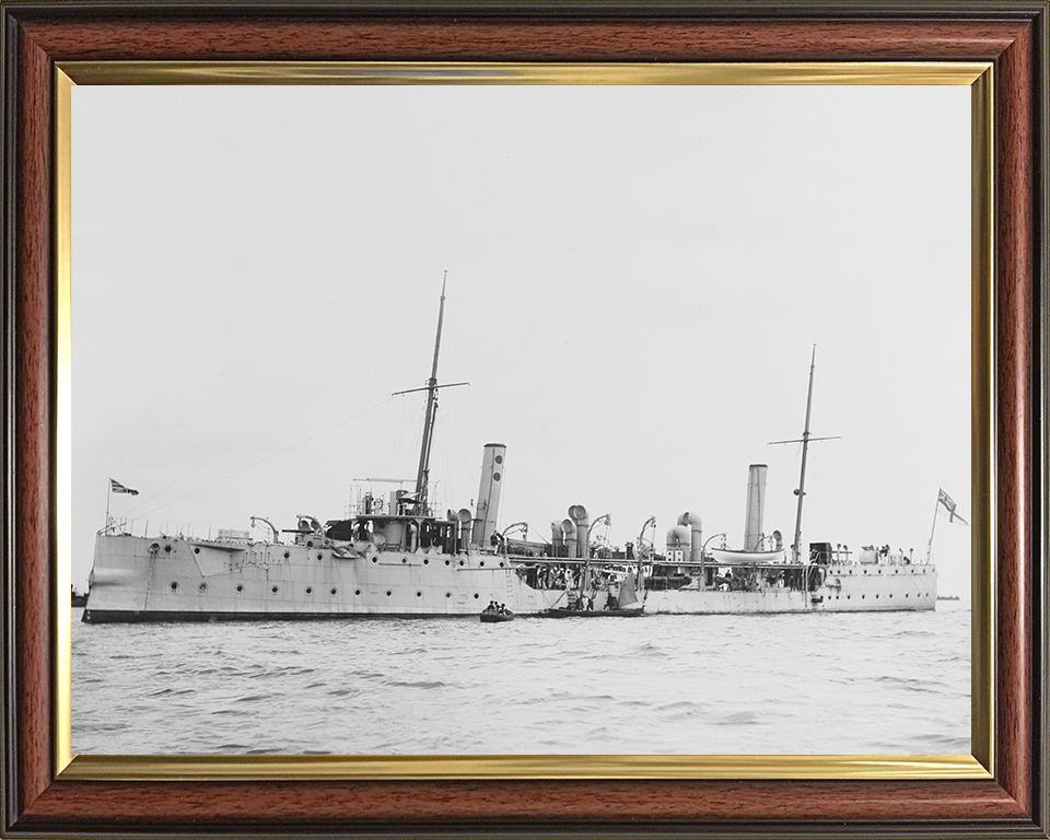 HMS Harrier (1894) | Photo Print | Framed Print | Drayad Class | Gunship | Royal Navy Hampshire Prints