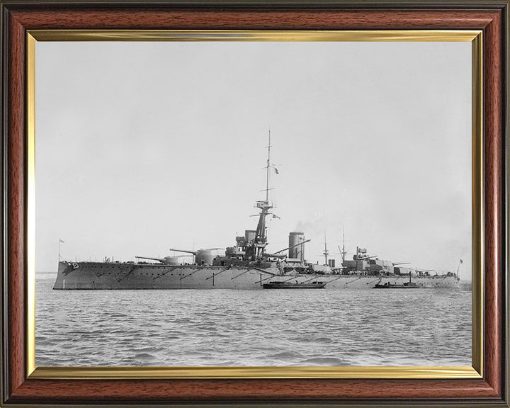 HMS Monarch (1911) Royal Navy pre dreadnought Battleship Photo Print or Framed Print - Hampshire Prints