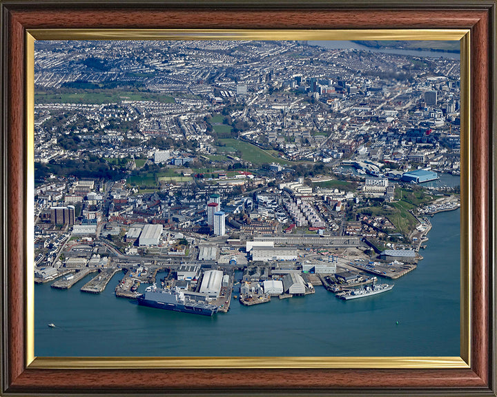 HMNB Plymouth (Devonport) Photo Print | Framed Print | Aerial Photo | Royal Navy Hampshire Prints