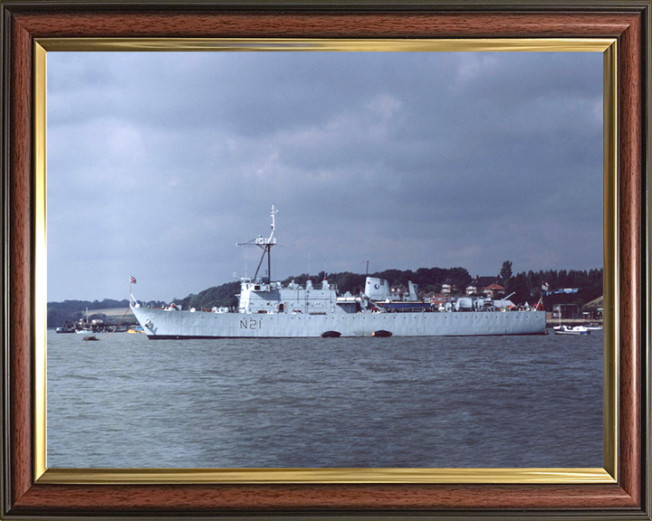 HMS Abdiel (N21) Photo Print - Port Side View - Royal Navy Abdiel Class Mine Layer Hampshire Prints 10 x 8 Classic Frame No
