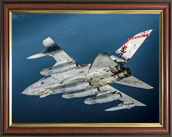 RAF Tornado GR4 of 41 Sqaudron in flight Photo Print - Royal Air Force Aircraft Hampshire Prints 10 x 8 Classic Frame No