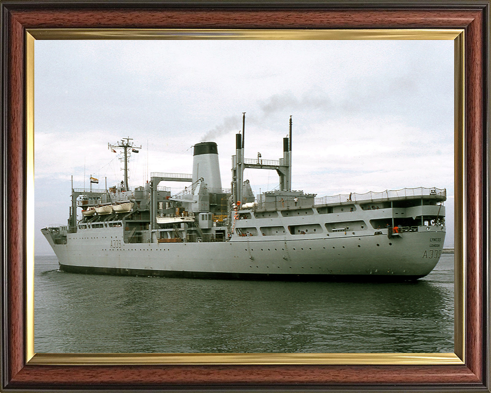 RFA Lyness (A339) Photo Print - Port Quarter View - Royal Fleet Auxiliary Stores Ship Hampshire Prints 10 x 8 Classic Frame No