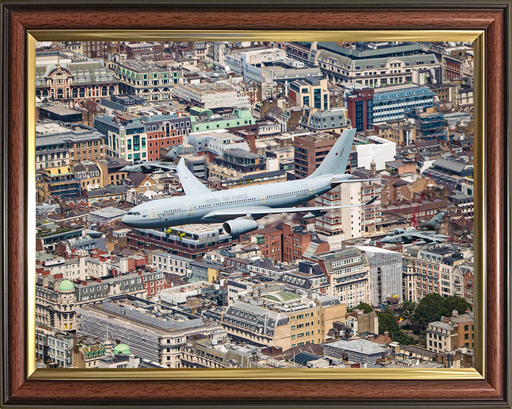RAF Voyager and Tornado GR4’s over London Photo Print - Royal Air Force Aircraft Hampshire Prints 10 x 8 Classic Frame No
