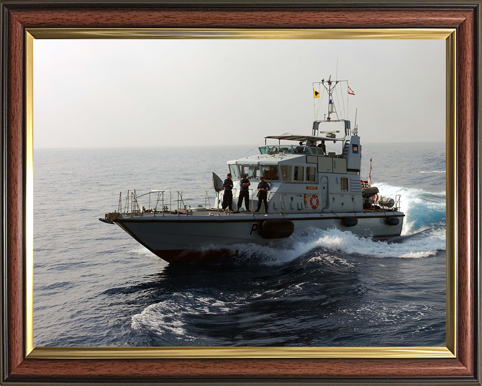 HMS Dasher (P280) Photo Print - Cyprus 2006 - Royal Navy Archer Class P2000 Patrol Vessel Posters, Prints, & Visual Artwork Hampshire Prints 10 x 8 Classic Frame No
