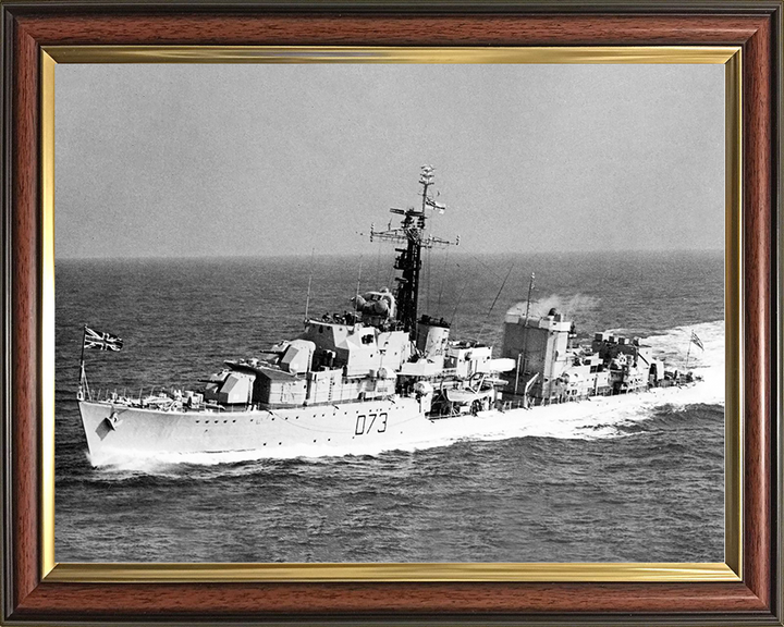 HMS Cavalier (D73) Royal Navy C Class Destroyer Port Side Photo Print Wall Art Decor Posters, Prints, & Visual Artwork Hampshire Prints 10 x 8 Classic Frame No