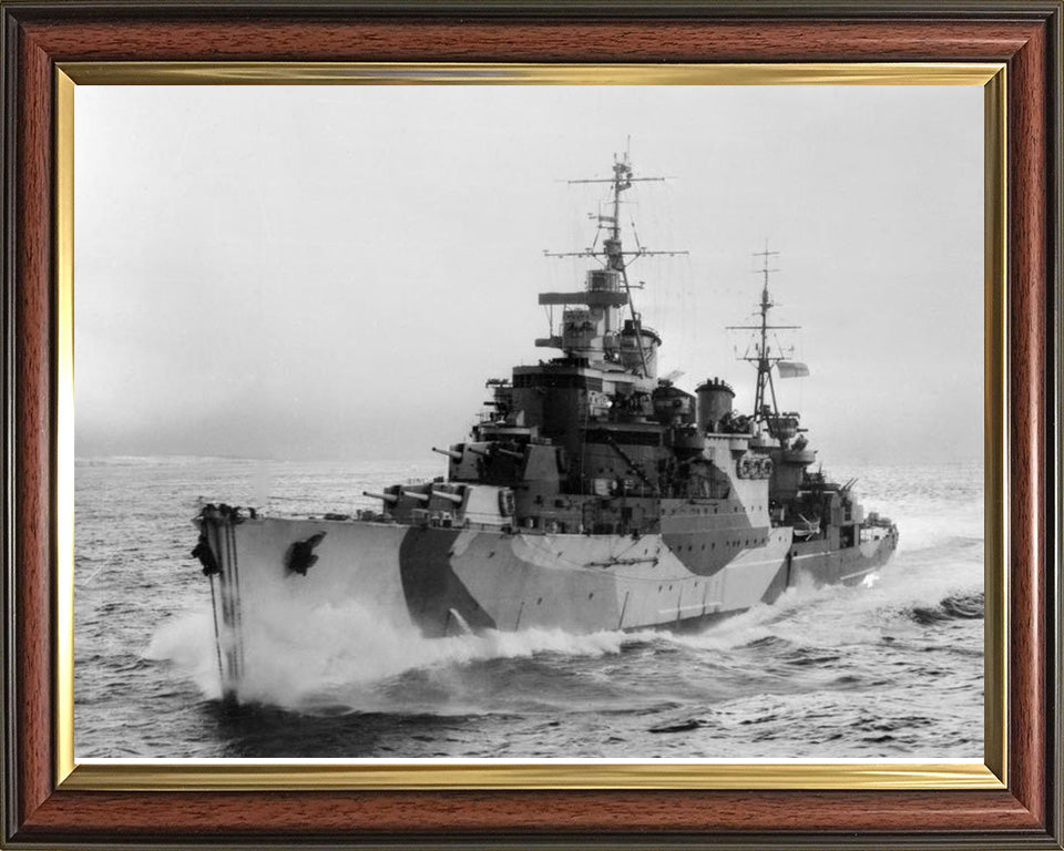 HMS Birmingham C19 Royal Navy Town class light cruiser Photo Print or Framed Print - Hampshire Prints