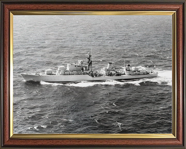 HMS Diana (D126) Royal Navy Daring Class Destroyer High Port Beam View Photo Print Wall Art Decor Posters, Prints, & Visual Artwork Hampshire Prints 10 x 8 Classic Frame No