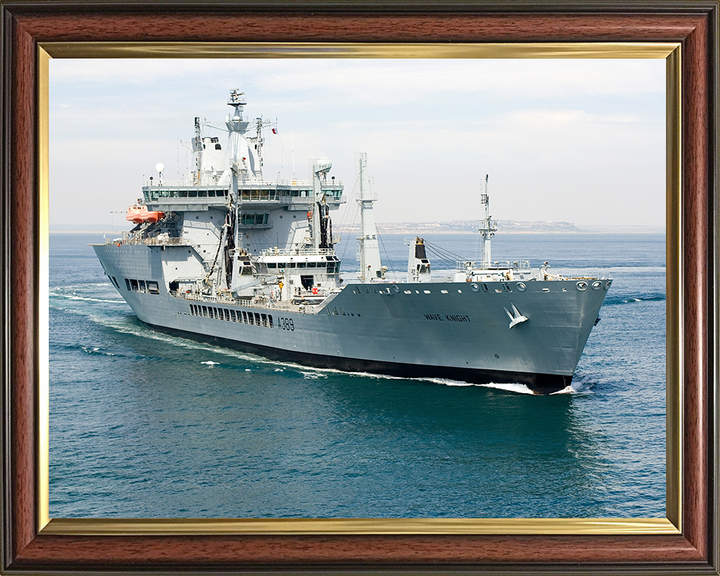 RFA Wave Knight (A389) Photo Print - At Sea July 2006 - Royal Fleet Auxiliary Wave Class Tanker Posters, Prints, & Visual Artwork Hampshire Prints 10 x 8 Classic Frame No